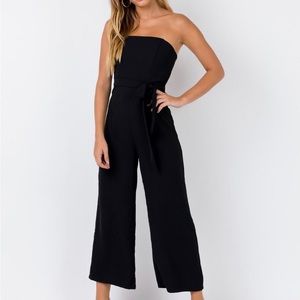 Princess Polly Kit Jumpsuit- Black